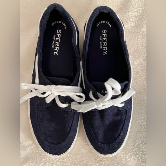 Sperry Women’s canvas boat shoes size 7.5 - Picture 2 of 9